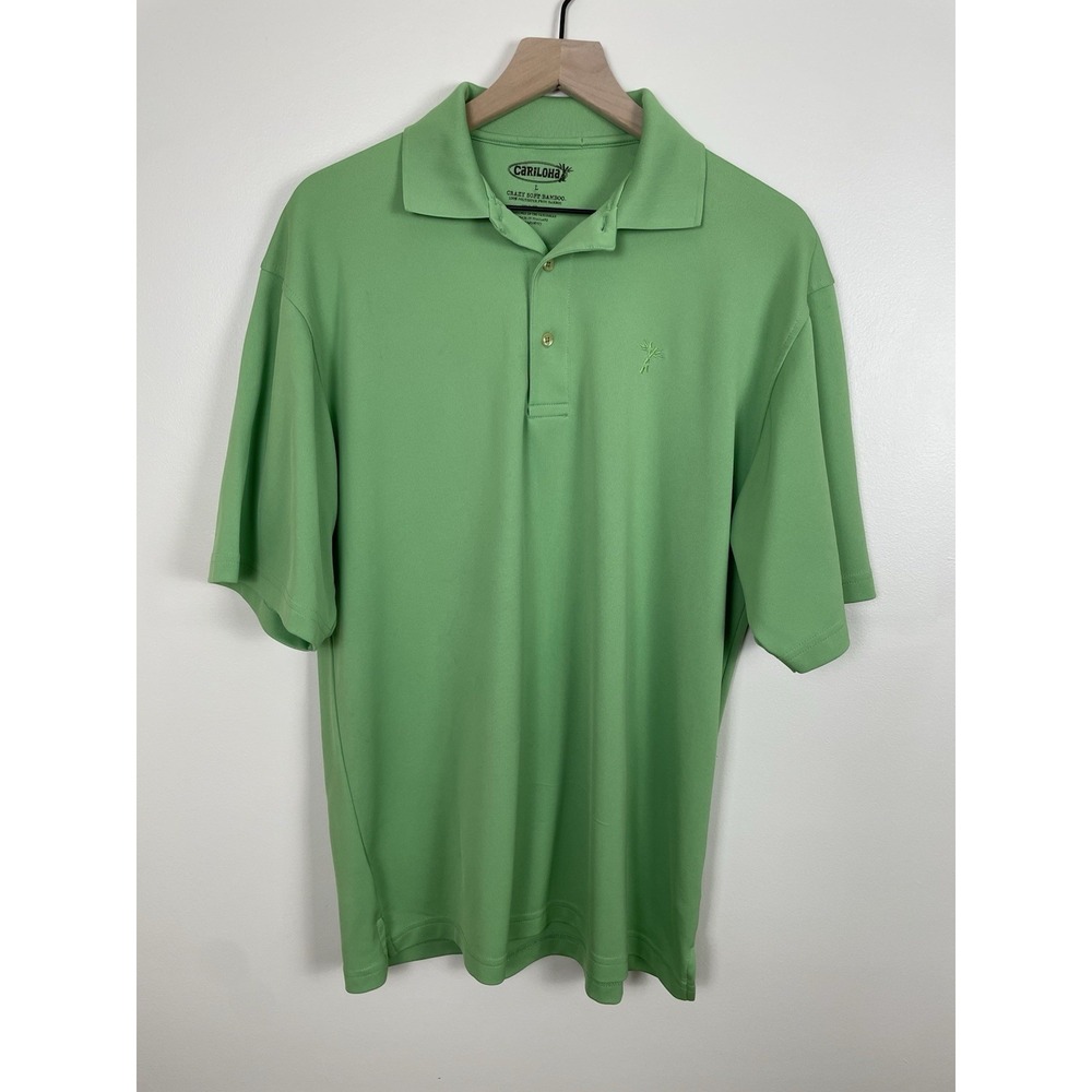 Cariloha Polo Men's XL Crazy Soft Bamboo Blend Vacation Resort Wear Preppy Golf